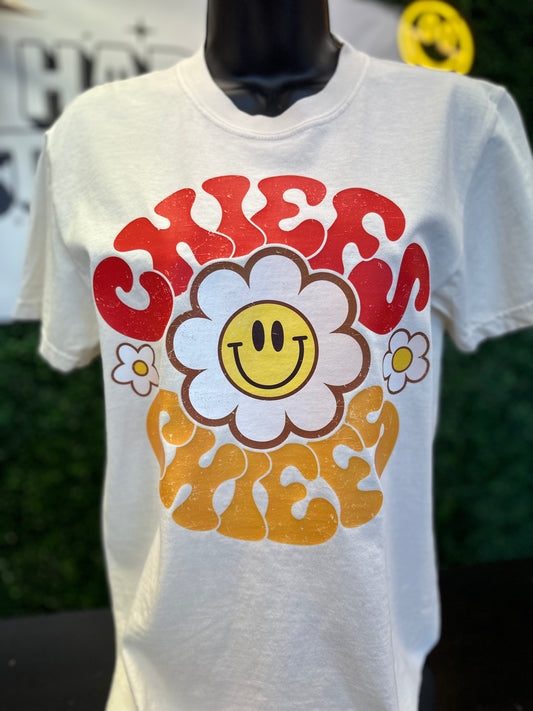 Chiefs Big Smiley Flower Tee