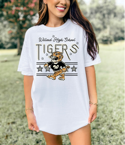 Willard High School Tigers - Retro Light Font