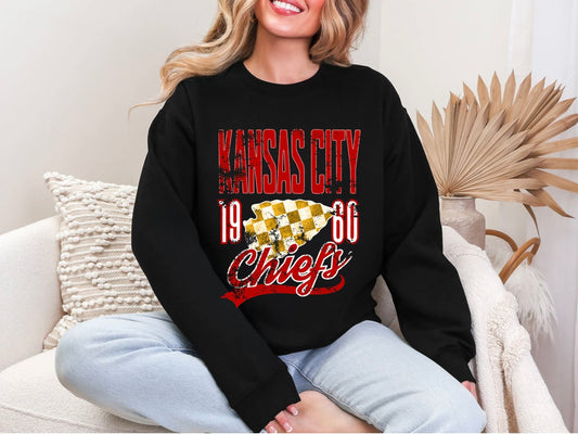 Chiefs Checkered Arrowhead - Red