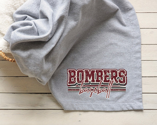 Blanket - Bombers Baseball Stripe