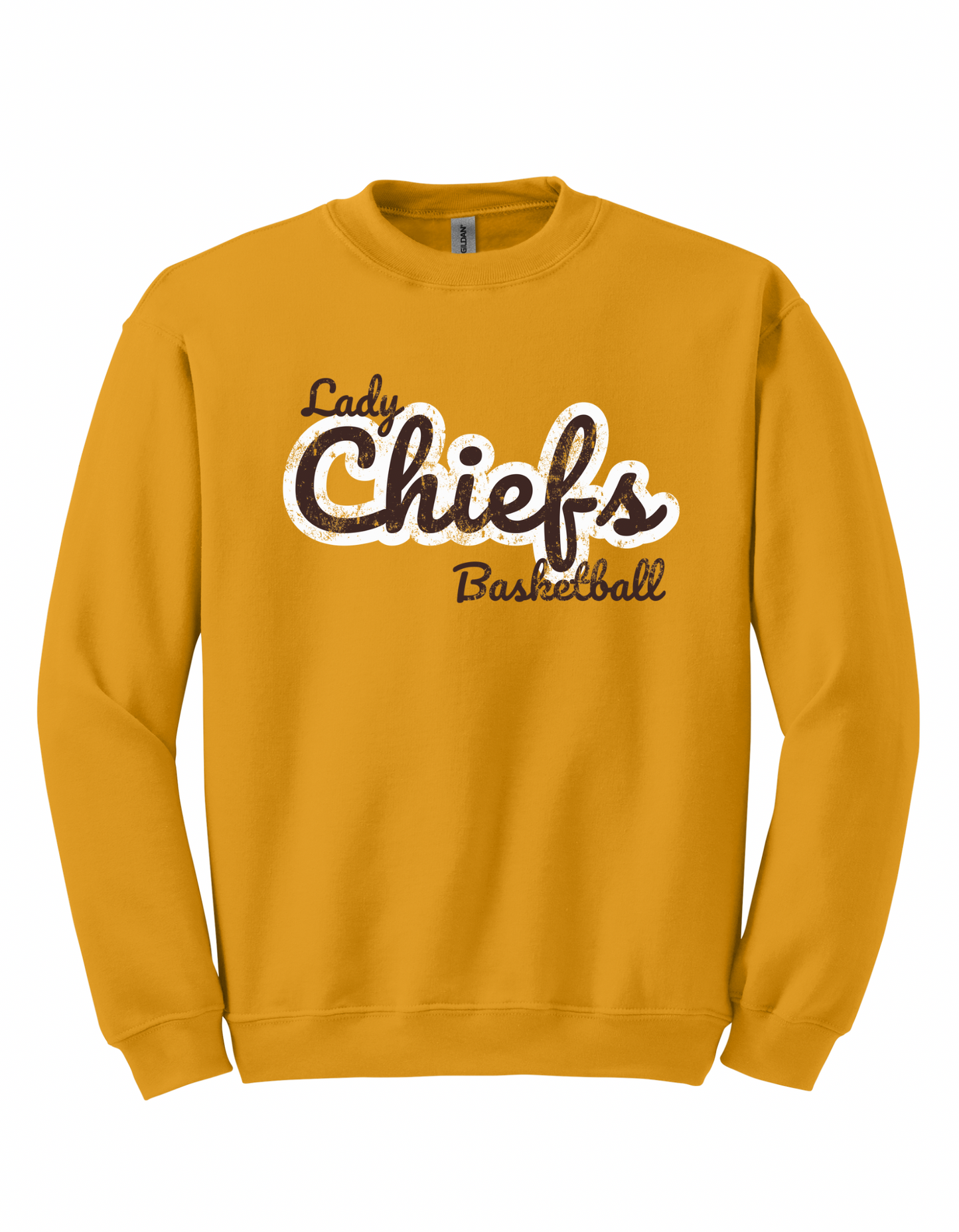 Lady Chiefs Basketball - Retro Distressed Brown