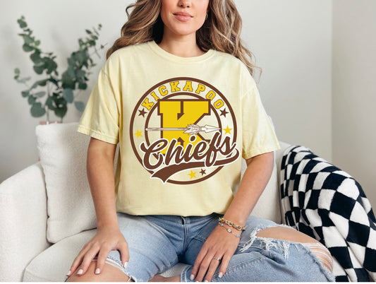 Kickapoo Round Star Mascot