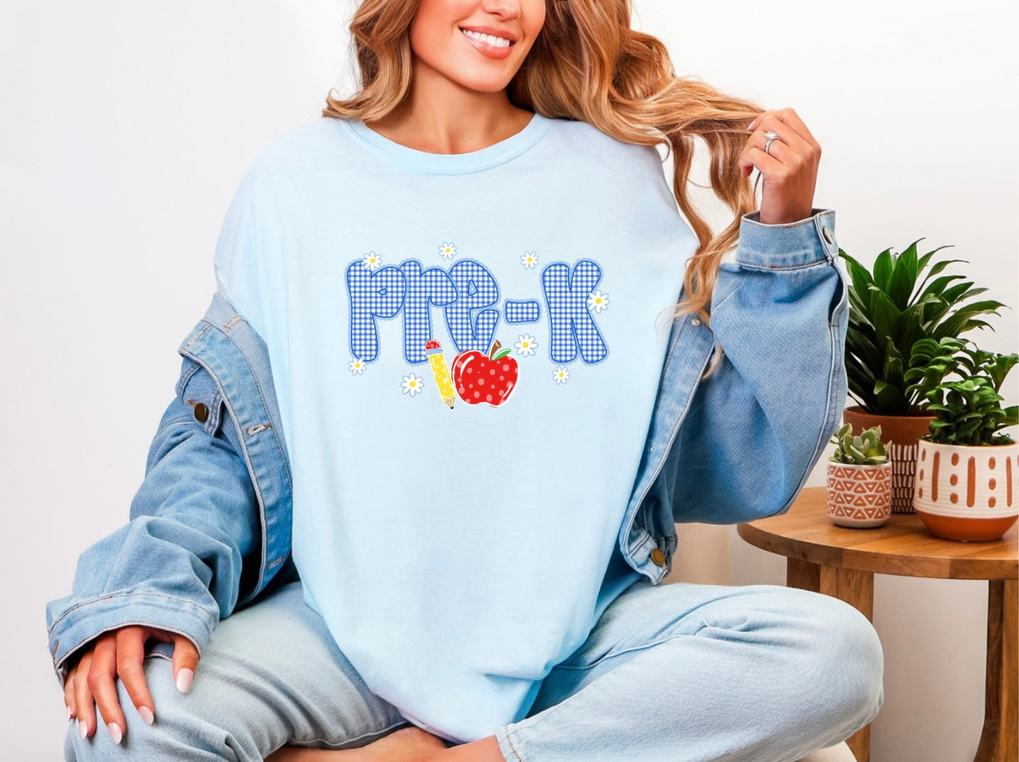 Blue Gingham - Pre K