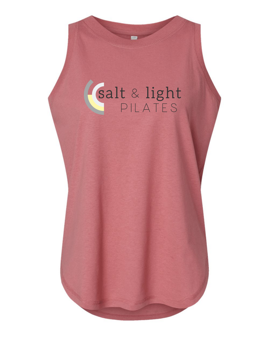 LAT Women's relaxed Fine Jersey Tank - Mauvelous