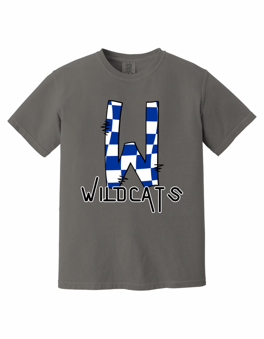Checkered Wildcat W - Adult Tee
