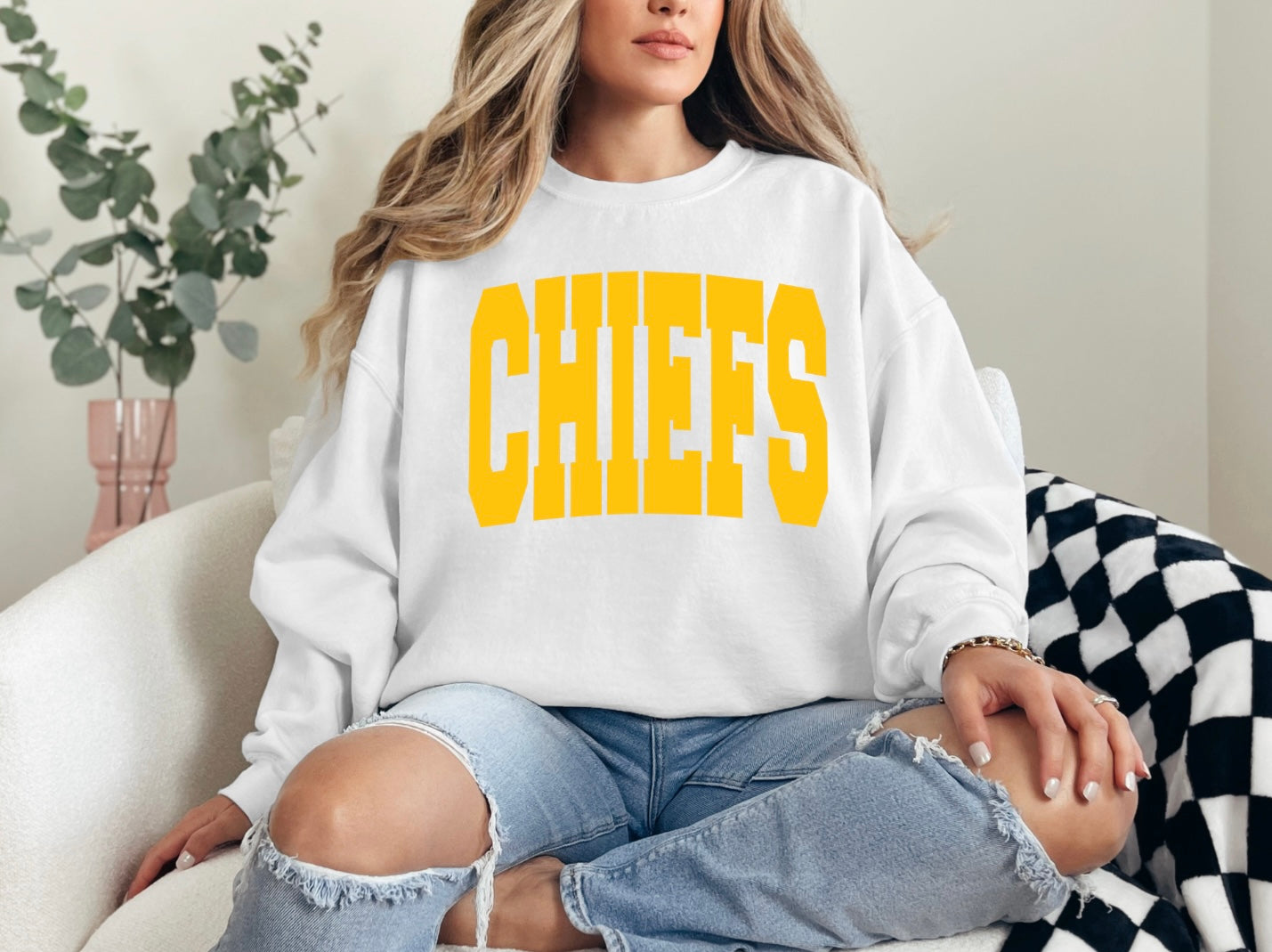 Chiefs - Large Font Gold