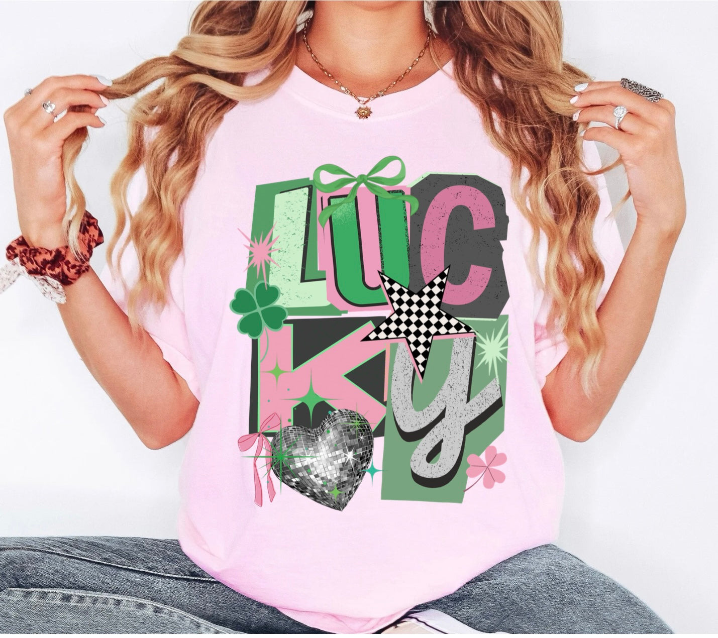 Lucky Retro Collage Letters