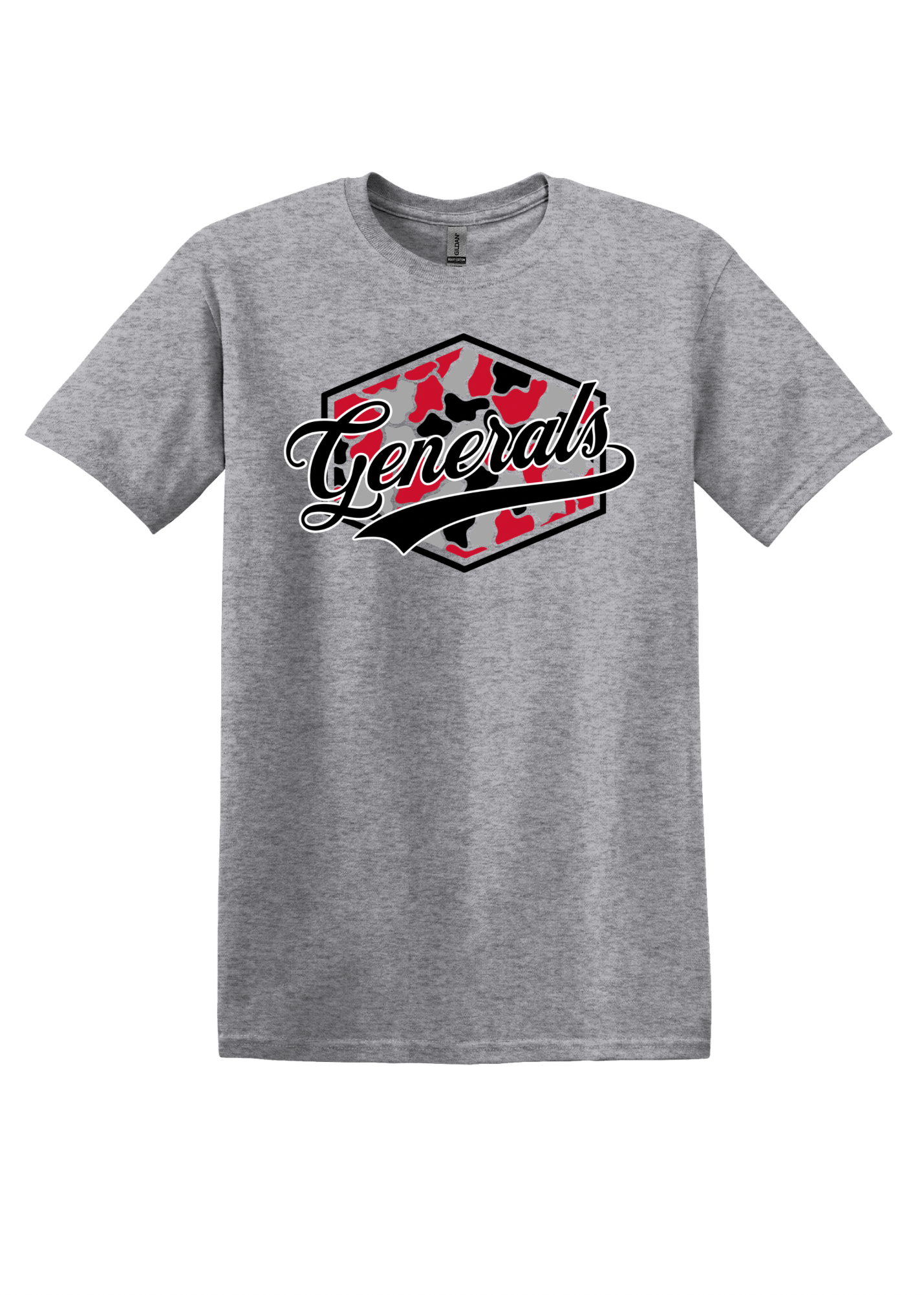 Generals Camo - Adult T-shirt