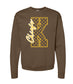 Large K Dot - Gold and White