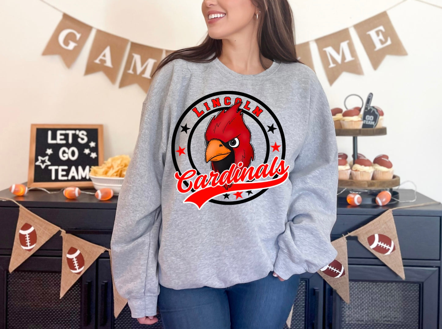 Lincoln Round Mascot