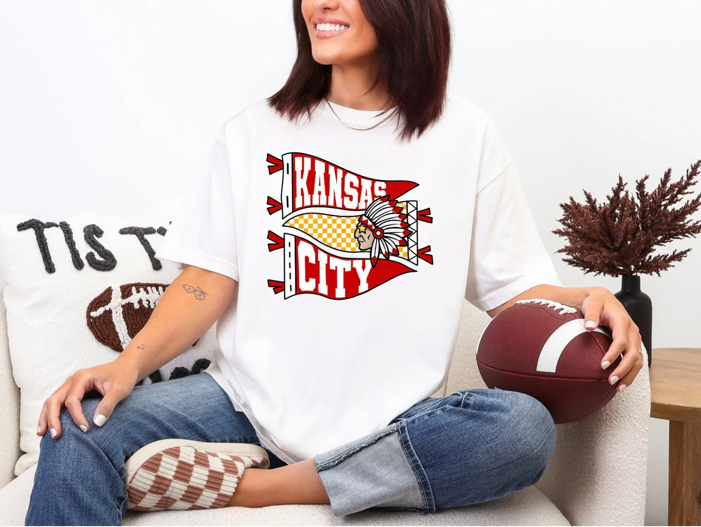 KC Pennants - Yellow Check