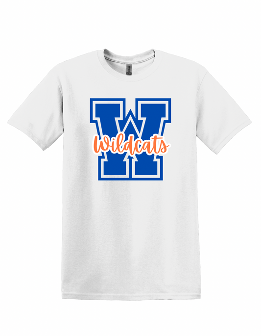 Wildcats W w/ Orange - Adult Tee