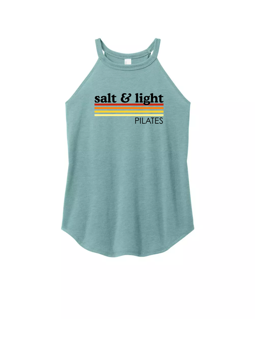 District Tri Rocker Tank - Heathered Eucalyptus