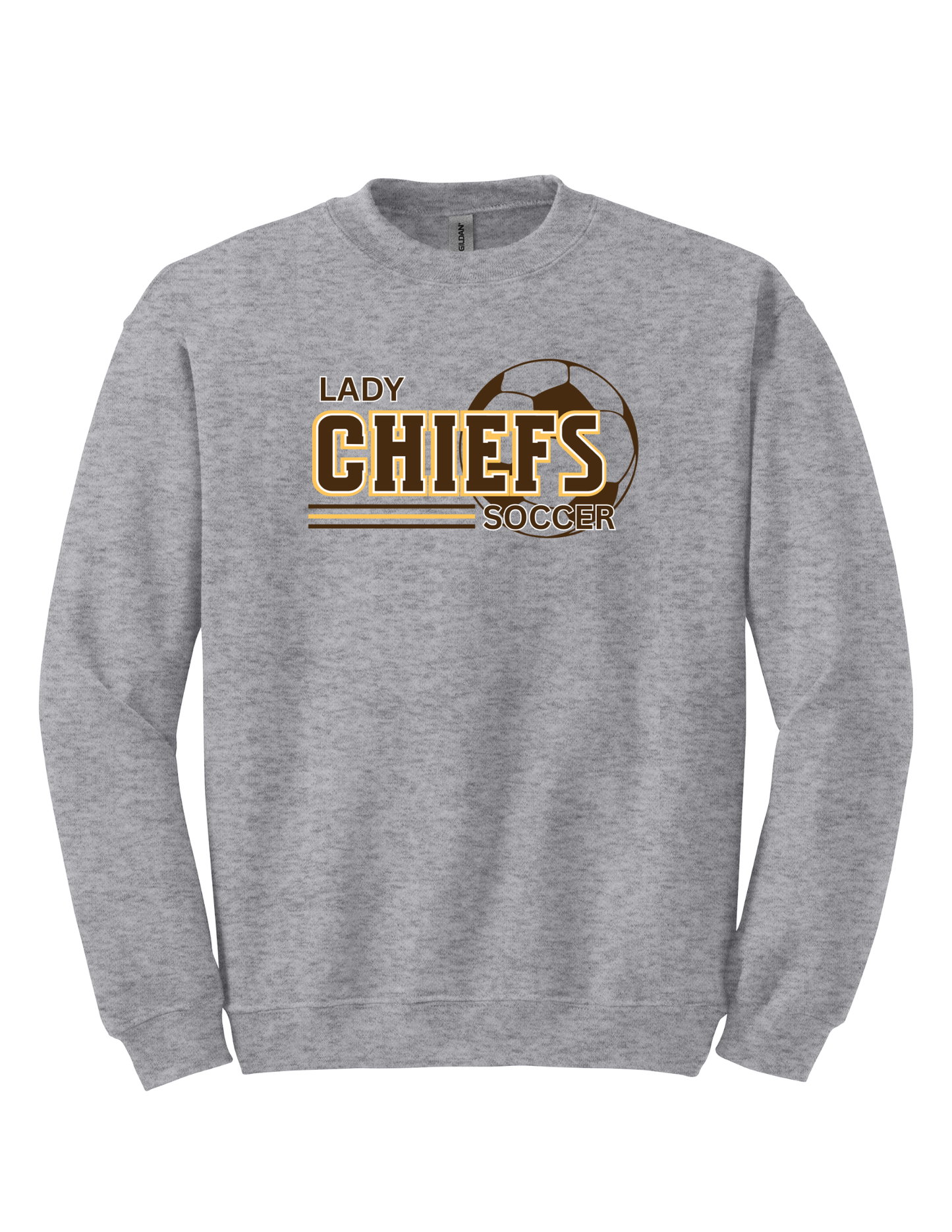 Lady Chiefs Stripe Gold and Brown