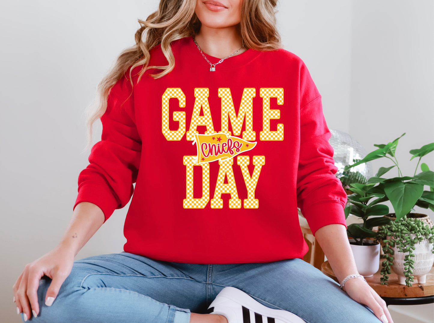 Game Day - Yellow Gingham KC
