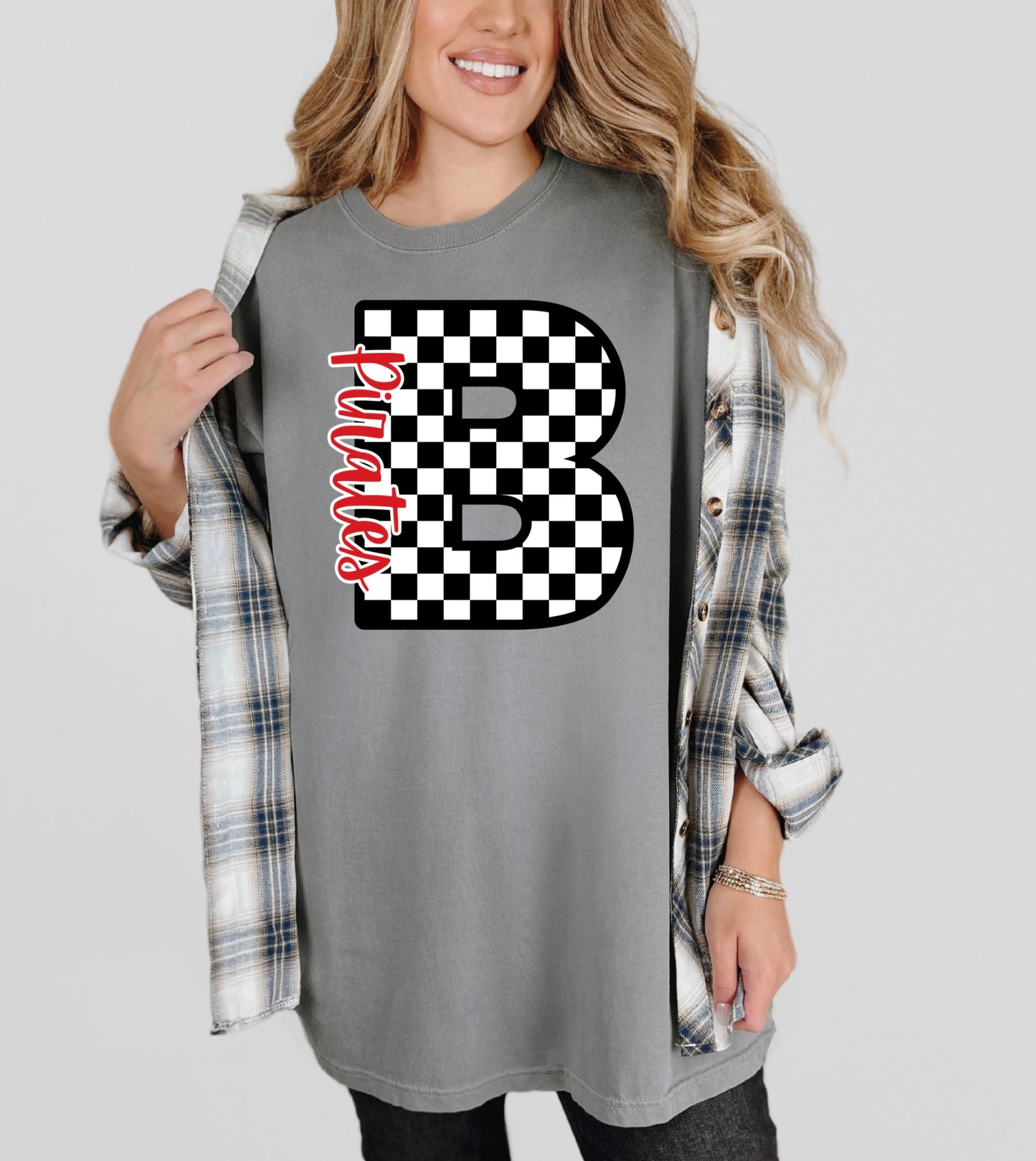 Checkered B - Pirates