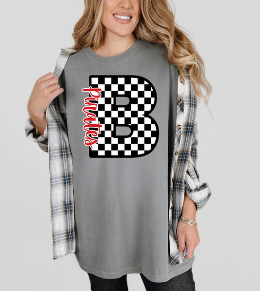 Checkered B - Pirates