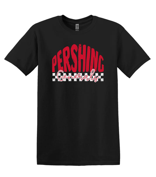 Pershing Generals Checker - Adult T-shirt