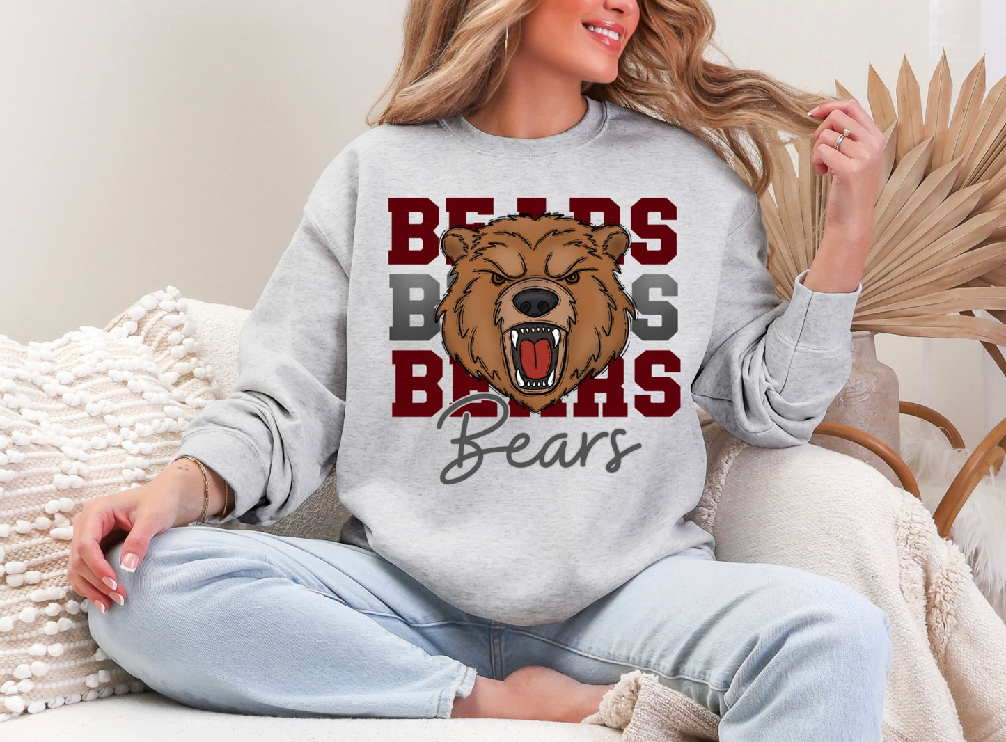 Bears Stacked Mascot