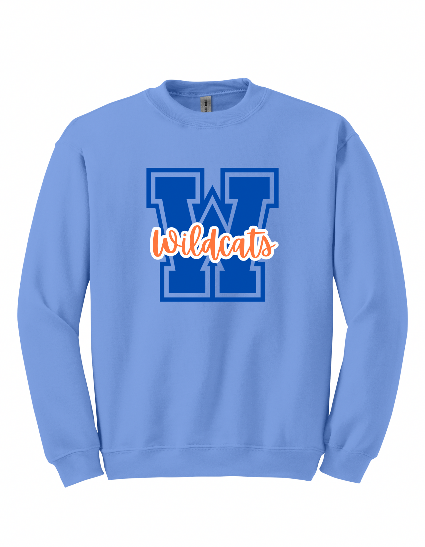 Wildcats W w/ Orange - Adult Sweatshirt