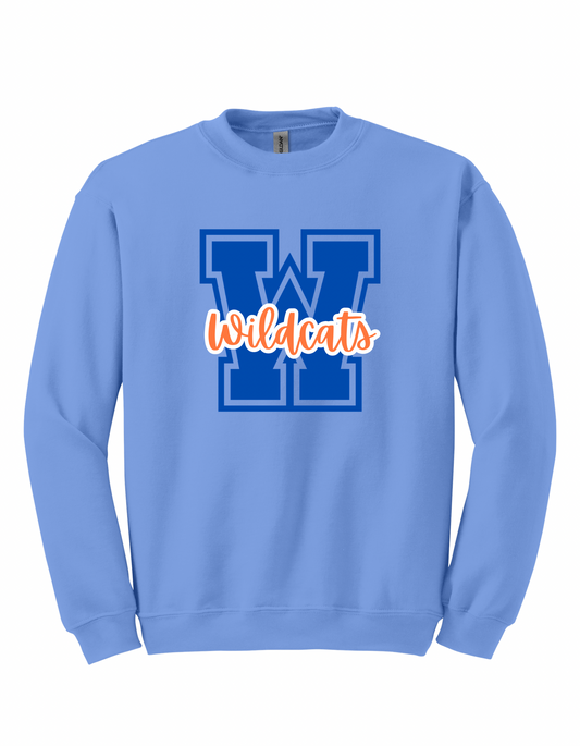 Wildcats W w/ Orange - Adult Sweatshirt