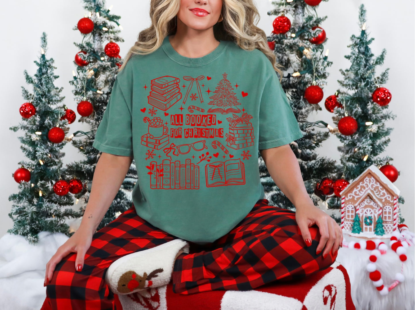 All Booked For Christmas - Red