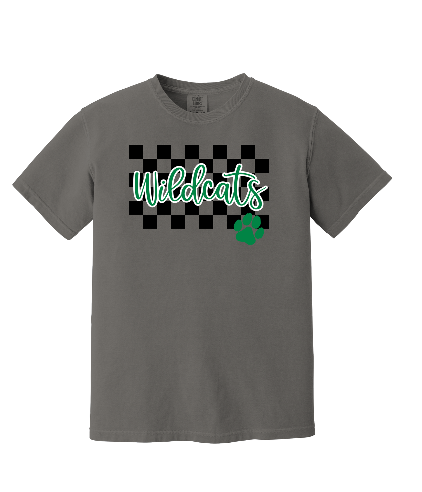 Wilder- Wildcats Checker w/ Paw - Adult