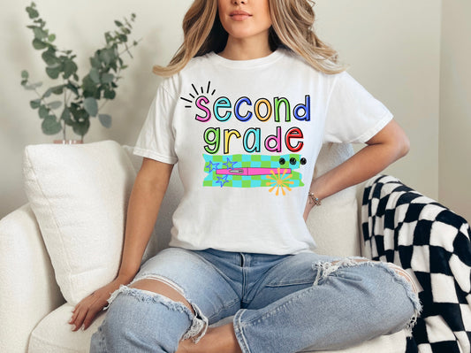 Second Grade Colorful Burst