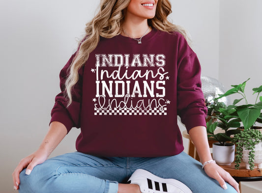 Indians Stacked Fonts