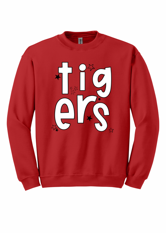 Tigers - Large White Font