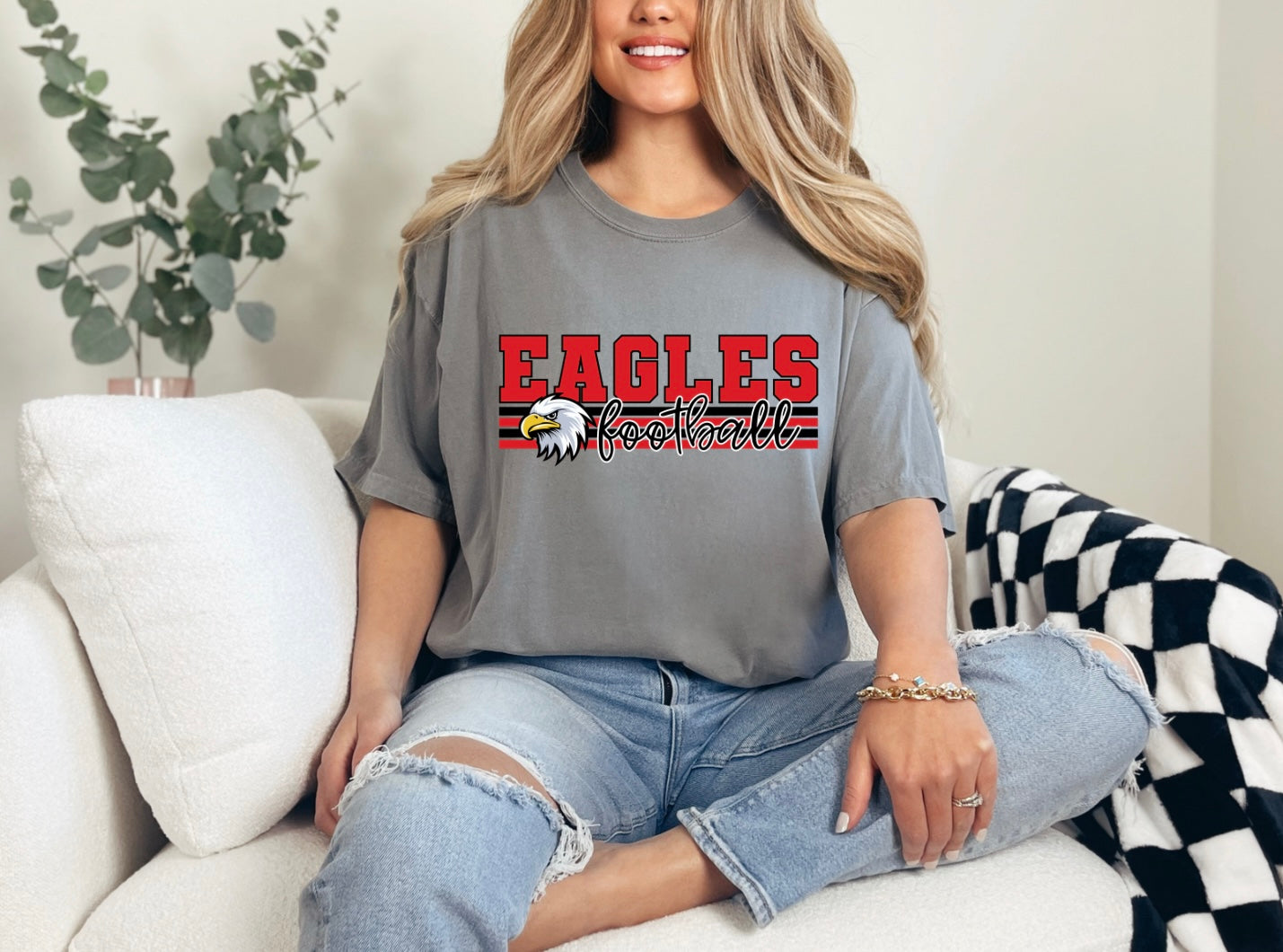 Eagles Football - Stripes w/ eagle