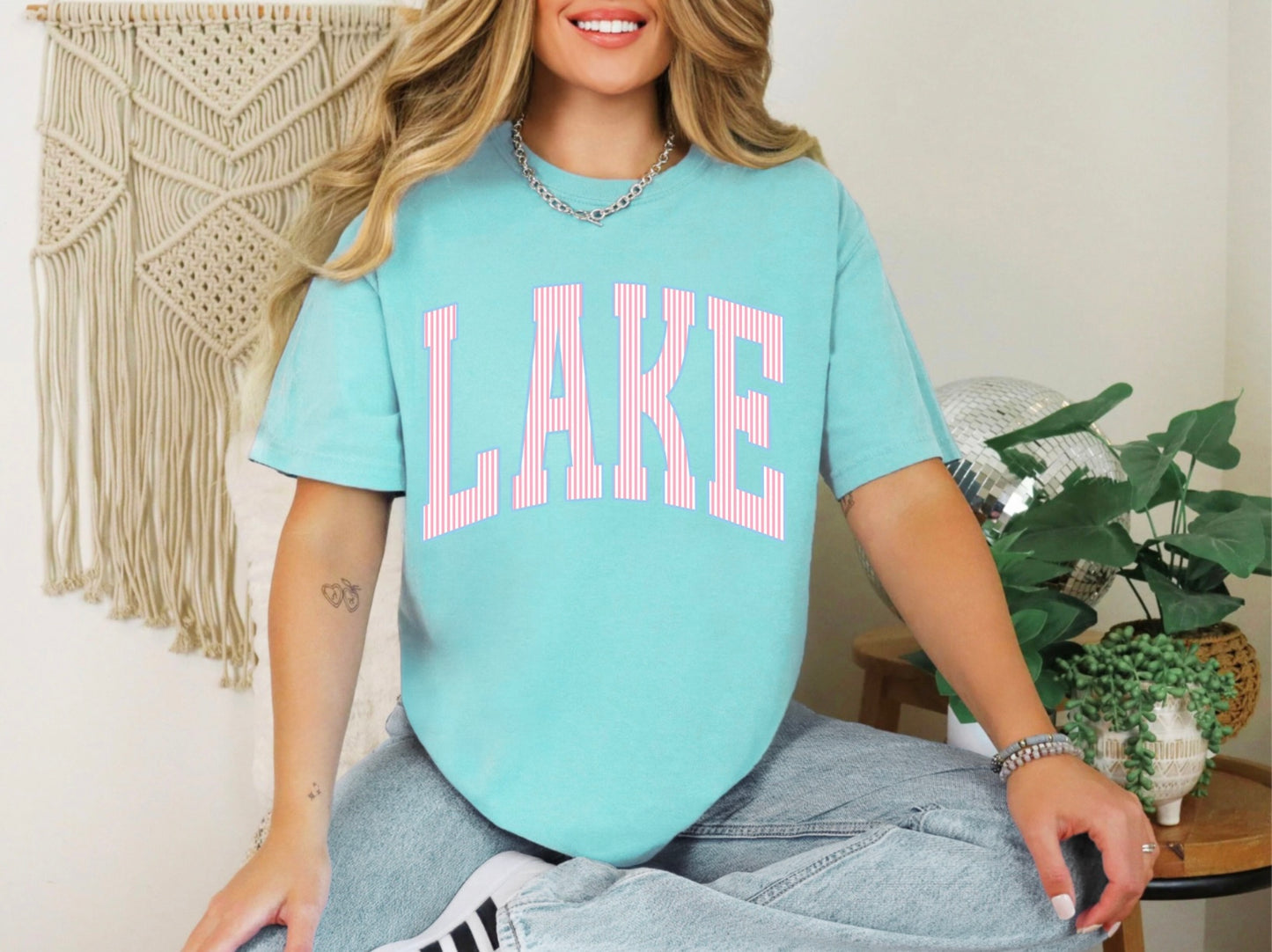 Lake - Pink Stripe