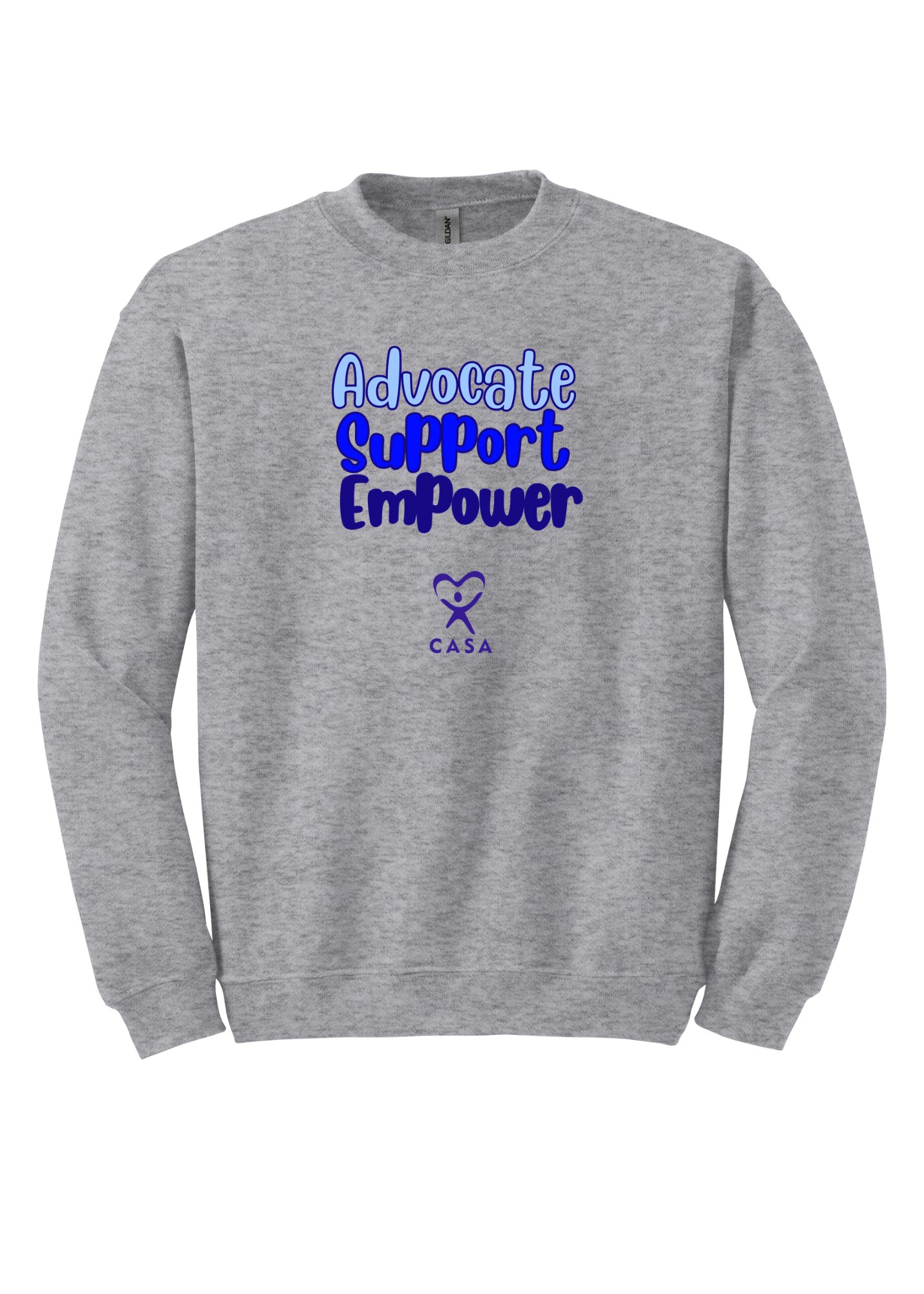 Advocate Support Empower - blues
