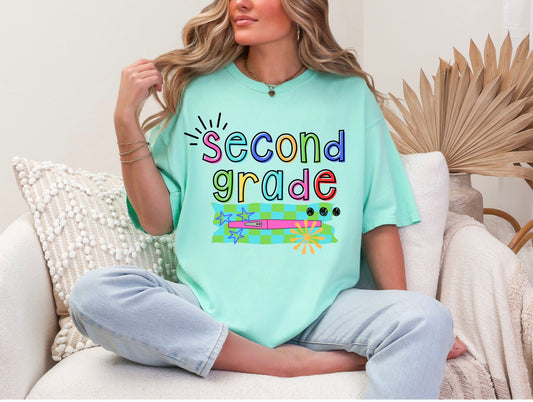 Second Grade Colorful Burst