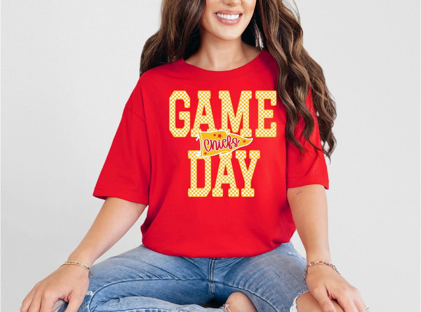 Game Day - Yellow Gingham KC