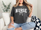 Nurse - White Distressed Bow