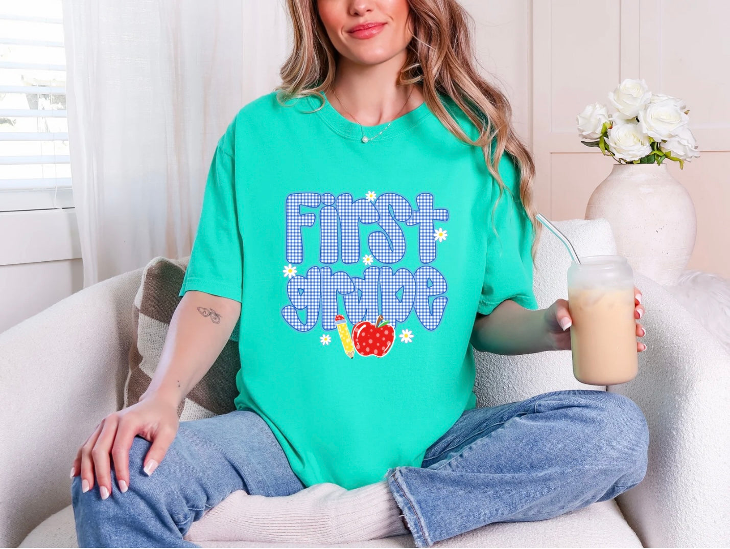 Blue Gingham - First Grade