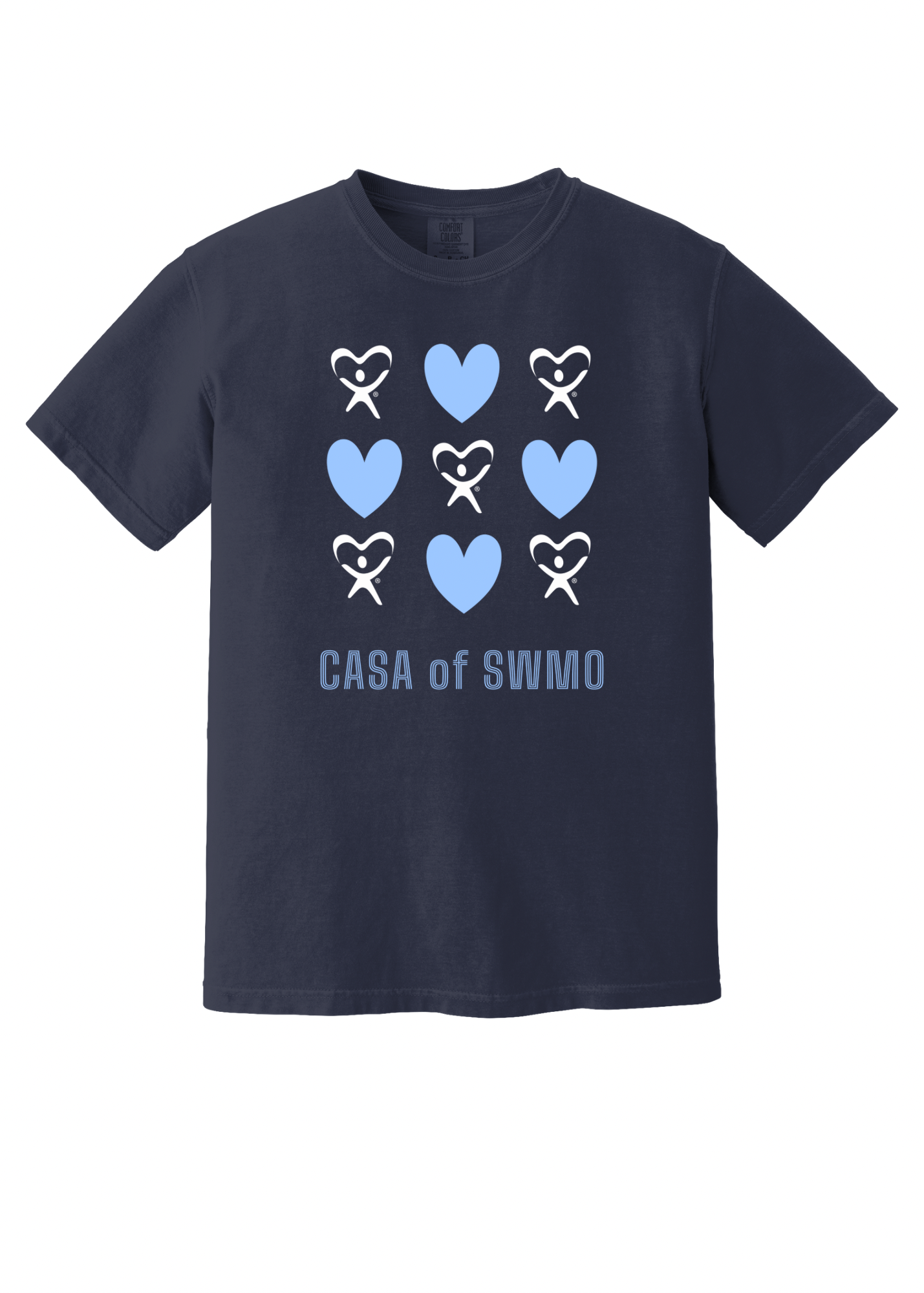 CASA of SWMO - blue hearts