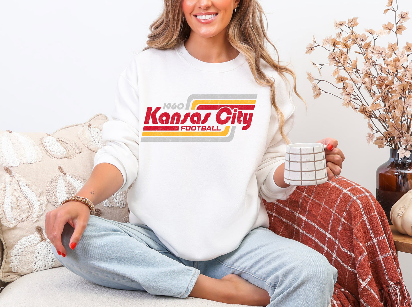 KC 1960 Retro Stripe - White