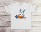 Blue Bunny with Carrot - Customized