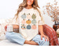 Floral And Gingham Pumpkin Collage