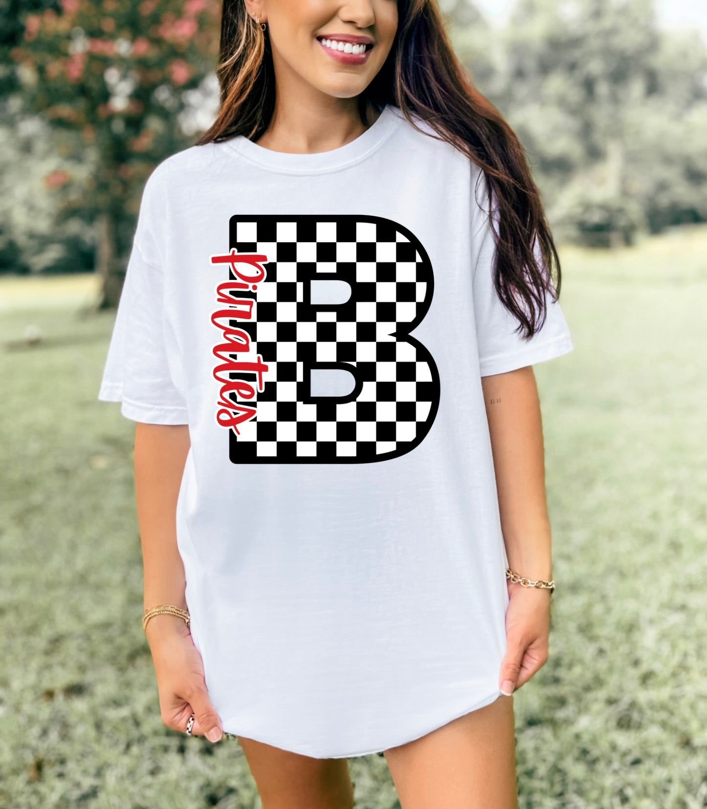 Checkered B - Pirates