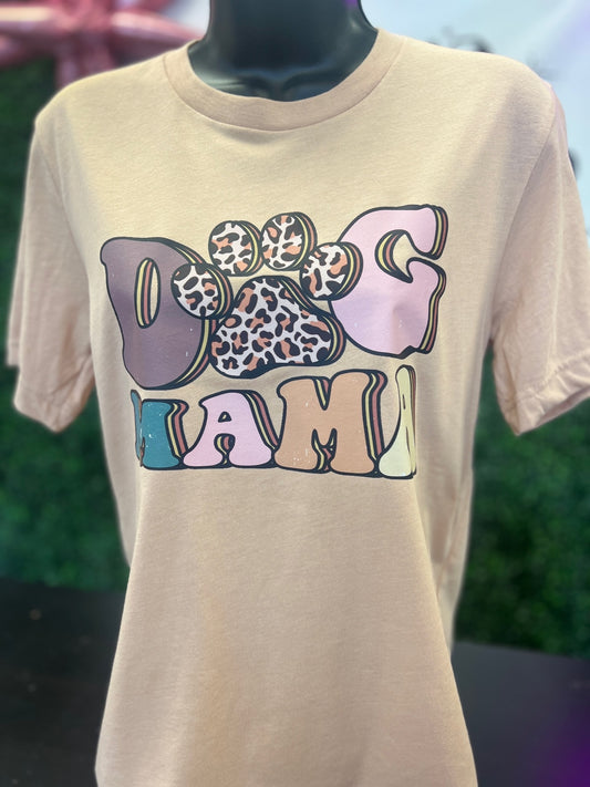 Dog mama with paw BC Tee