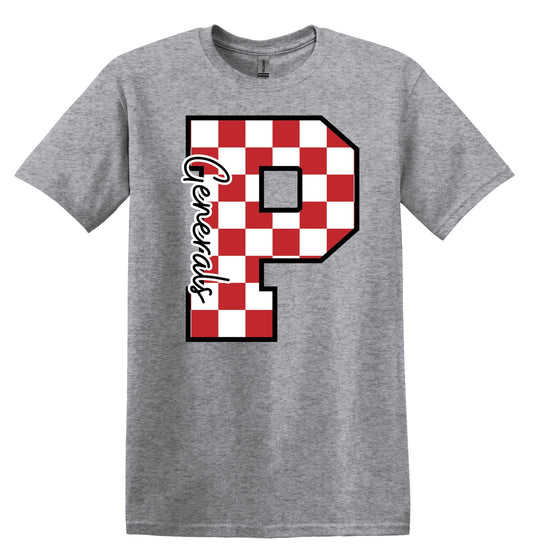 Checkered P - YOUTH T-shirt