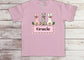 Three Bunnies with Pink Frame - Customized