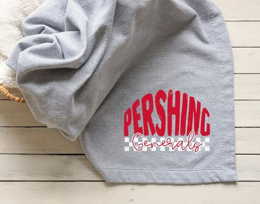 Stadium Blanket - Pershing Generals Checker