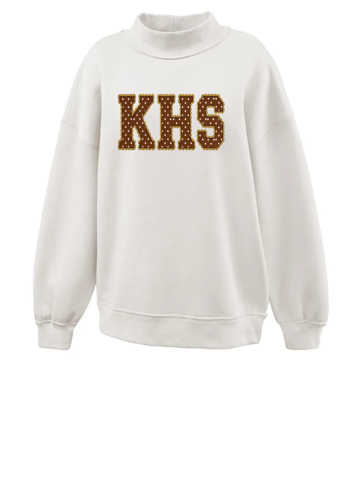 KHS Lace Dot Mockneck