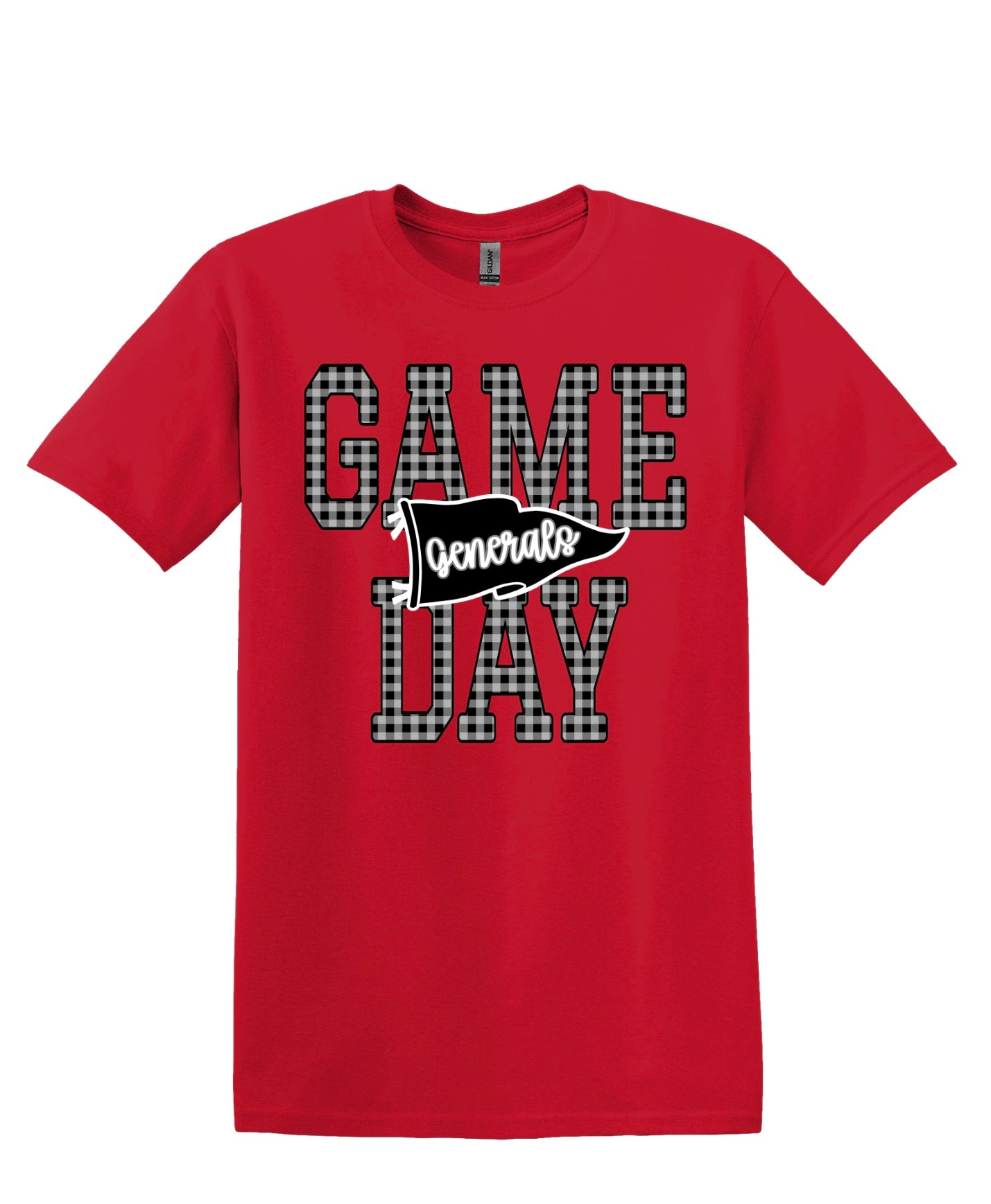 Game Day Gingham- Adult T-shirt