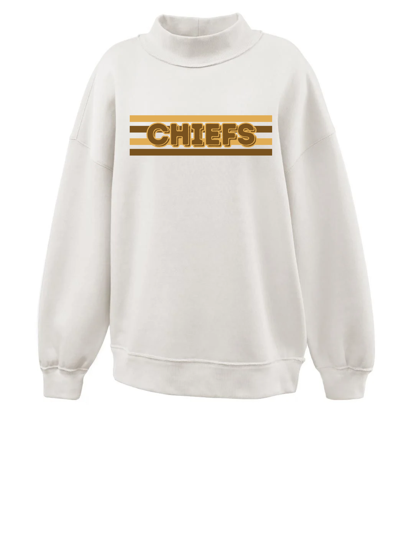 Chiefs Thin Stripe Mockneck