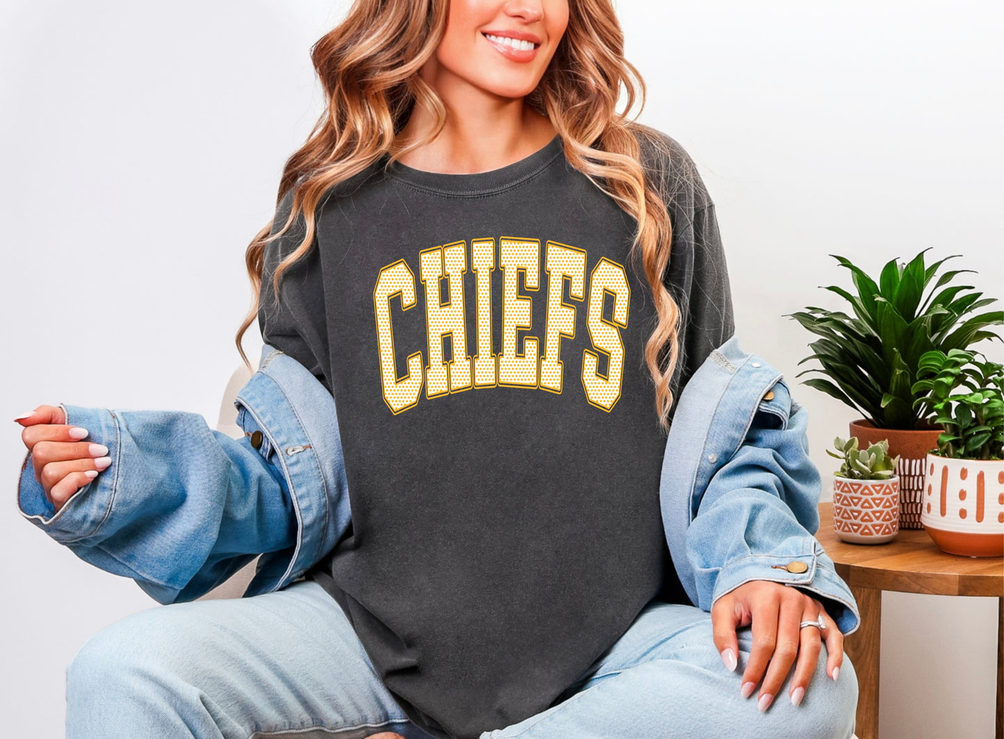 Chiefs - Yellow/white dot